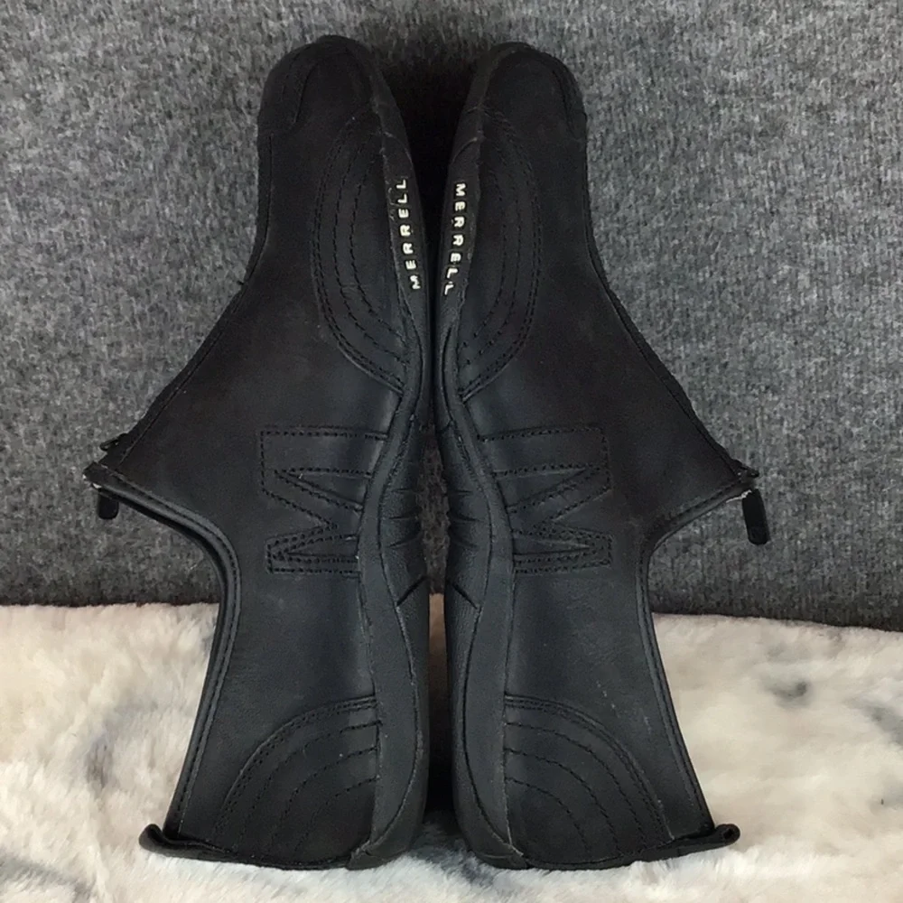 Merrell Black Zip Top Athletic Shoes Slip-On Sneakers Walking Shoes Size 9 - Picture 6 of 11